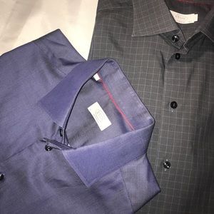 Two Eton Contemporary shirts size 16.5